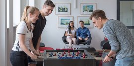 Student Life HDBW - Lecture break at the football table