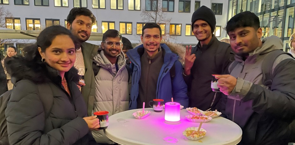 St. Nicholas Event 2024 - group of international Masters's degree students